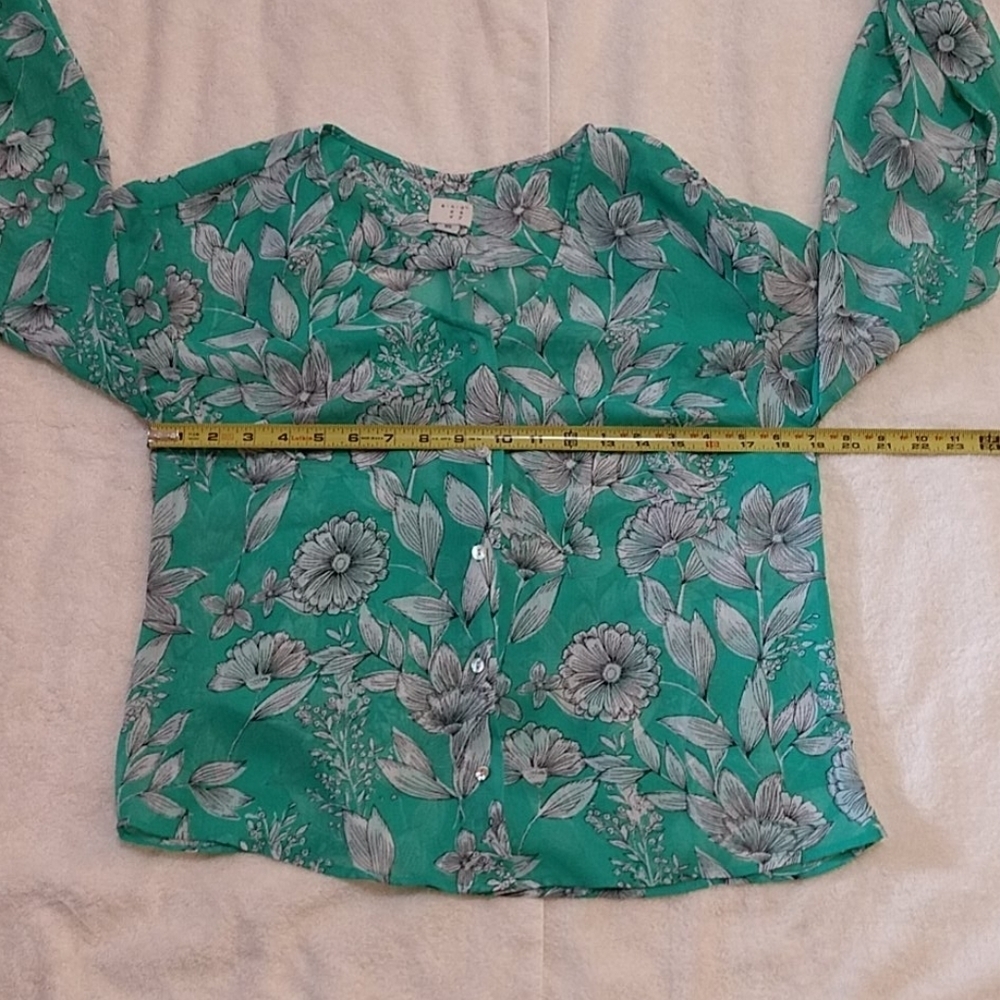 A New Day Sheer Blouse Size XS - Picture 7 of 9